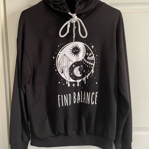 "Find Balance" size M/L Hooded Sweatshirt